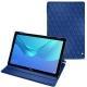 Funda de piel Huawei MediaPad M5 10 Pro - Bleu océan - Couture ( Nappa - Pantone 293C ) 