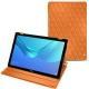 レザーケース HHuawei MediaPad M5 10 Pro - Orange - Couture ( Nappa - Pantone 1495U ) 