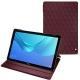 Funda de piel Huawei MediaPad M5 10 Pro - Lie de vin - Couture ( Pantone 5115C ) 
