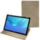 Custodia in pelle Huawei MediaPad M5 10 Pro - Autruche desert