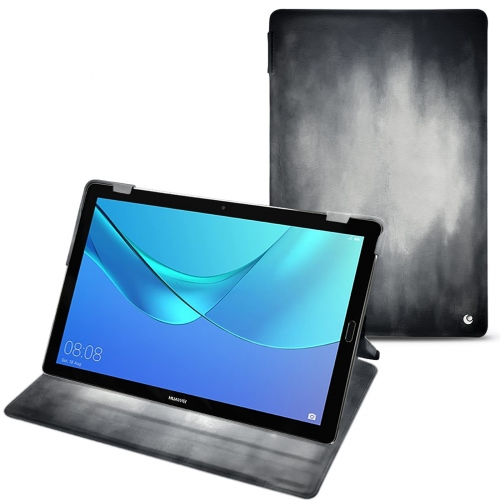 Housse cuir Huawei MediaPad M5 10 Pro : Protection sur mesure pour tablette sur NoreveGris Patine