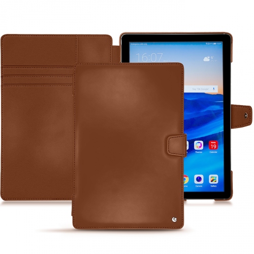Custodia in pelle Huawei MediaPad M5 10 ProMarron ( Nappa - Pantone #8B4720 ) 
