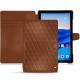 Housse cuir Huawei MediaPad M5 10 Pro - Marron - Couture ( Nappa - Pantone 1615C ) 