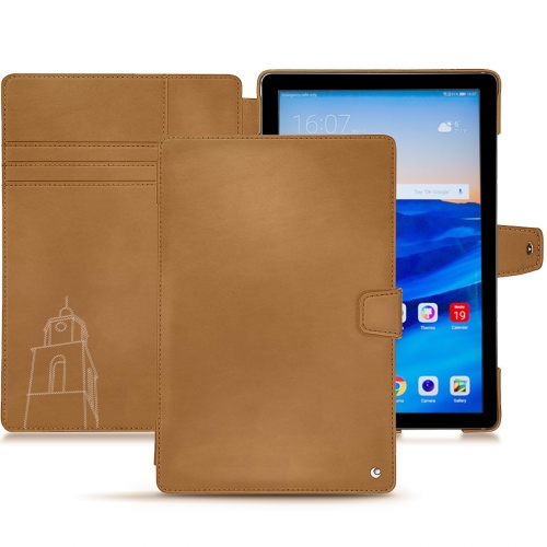 Custodia in pelle Huawei MediaPad M5 10 ProCastan esparciate ( Pantone #824F2A )