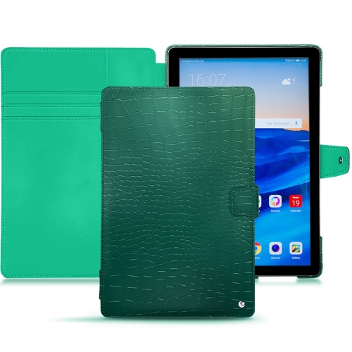 가죽 커버 Huawei MediaPad M5 10 ProCrocodile pino ( Pantone #173F35 ) 