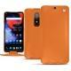 Lederschutzhülle OnePlus 6 - Orange ( Nappa - Pantone 1495U ) 