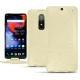 Housse cuir OnePlus 6 - Ivoire ( Sleek P C12 - White ) 