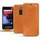 Custodia in pelle OnePlus 6 - Mandarine vintage ( Pantone 165C ) 