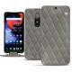 Housse cuir OnePlus 6 - Acier vintage - Couture