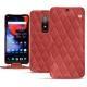 Capa em pele OnePlus 6 - Cerise vintage - Couture