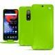 Capa em pele OnePlus 6 - Vert fluo