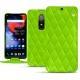 Housse cuir OnePlus 6 - Vert fluo - Couture