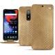 OnePlus 6 leather case - Serpent sabbia