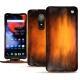 Capa em pele OnePlus 6 - Fauve Patine