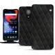 Custodia in pelle OnePlus 6 - Negre poudro - Couture