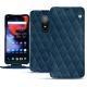 Capa em pele OnePlus 6 - Blu mediterran - Couture