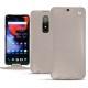 OnePlus 6 leather case - Taupe innocent