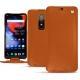 Capa em pele OnePlus 6 - Orange vibrant