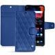 Lederschutzhülle OnePlus 6 - Bleu océan - Couture ( Nappa - Pantone 293C ) 