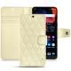 Funda de piel OnePlus 6 - Ivoire - Couture ( Sleek P C12 - White ) 