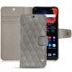 Funda de piel OnePlus 6 - Acier vintage - Couture
