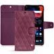 Housse cuir OnePlus 6 - Prune vintage - Couture