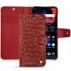 Capa em pele OnePlus 6 - Autruche ciliegia