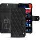 Housse cuir OnePlus 6 - Negre poudro - Couture