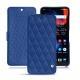 Custodia in pelle OnePlus 6 - Bleu océan - Couture ( Nappa - Pantone 293C ) 
