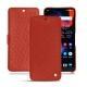 OnePlus 6 leather case - Papaye ( Pantone 180C ) 