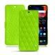 Housse cuir OnePlus 6 - Vert fluo - Couture