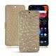 Capa em pele OnePlus 6 - Autruche desert