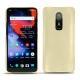 가죽 커버 OnePlus 6 - Beige ( Nappa - Pantone 7502C ) 