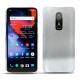 OnePlus 6 leather cover - Platinium ( Pantone 877C ) 