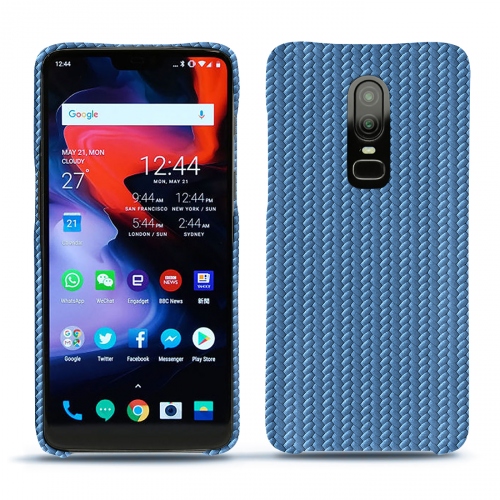 Protections en cuir (étuis, coques, housses) pour Oneplus 6 par NoreveAbaca ishia ( Pantone #395775 ) 