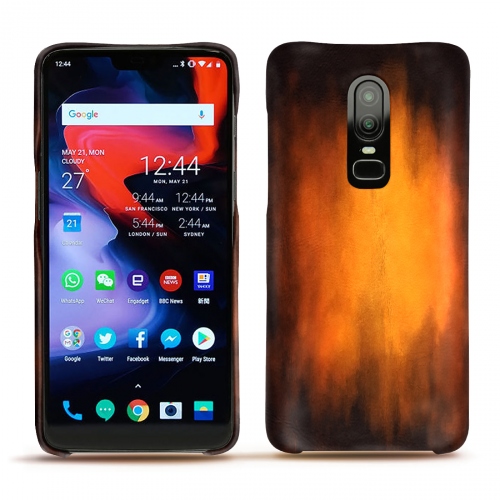 Lederschutzhülle OnePlus 6Fauve Patine