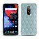 가죽 커버 OnePlus 6 - Bleu ciel - Couture ( Nappa - Pantone 277C ) 