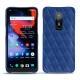 가죽 커버 OnePlus 6 - Bleu océan - Couture ( Nappa - Pantone 293C ) 