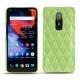 가죽 커버 OnePlus 6 - Vert olive - Couture ( Nappa - Pantone 578U ) 