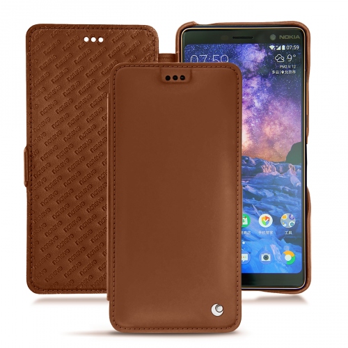 Protégez votre Nokia 7 Plus avec des coques haut de gammeMarron ( Nappa - Pantone #8B4720 ) 