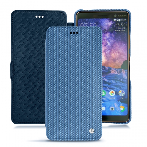 硬质真皮保护套 Nokia 7 PlusAbaca ishia ( Pantone #395775 ) 
