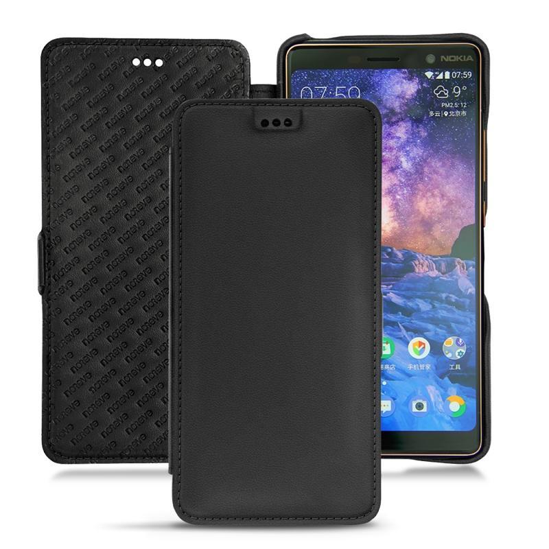Funda de piel Nokia 7 Plus - Noir PU