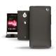 Custodia in pelle Sony Xperia Sola  - Noir ( Nappa - Black ) 