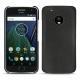 Capa em pele Lenovo Moto G5 Plus - Noir ( Nappa - Black ) 