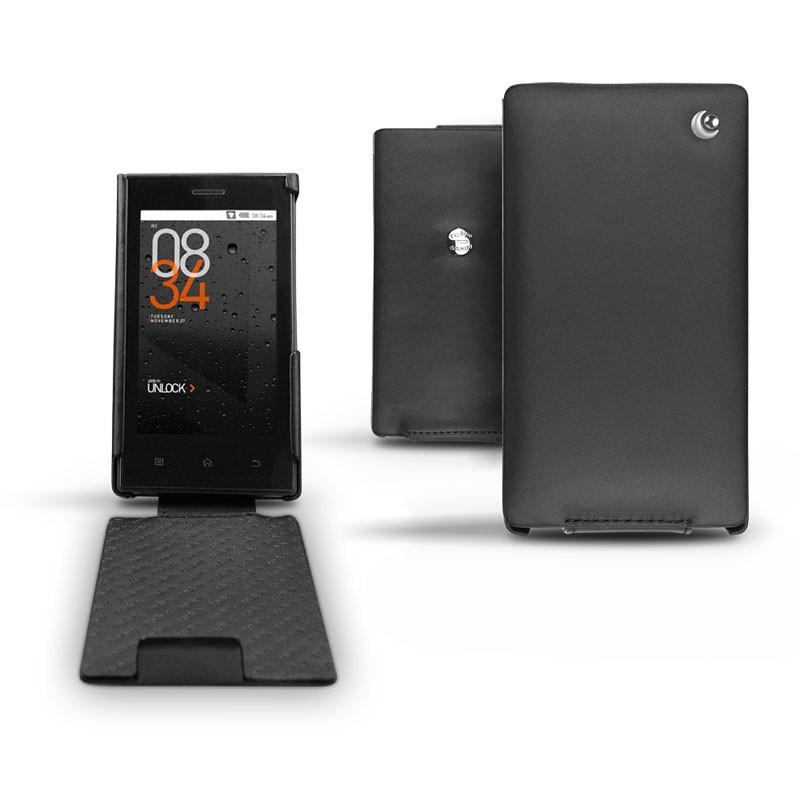 Custodia in pelle Cowon iAudio Z2 Plenue  - Noir ( Nappa - Black ) 