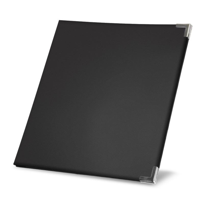 Porta-ementa com parafusos - Noir PU