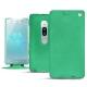 Housse cuir Sony Xperia XZ2 Premium - Menthe vintage ( Pantone 562C ) 