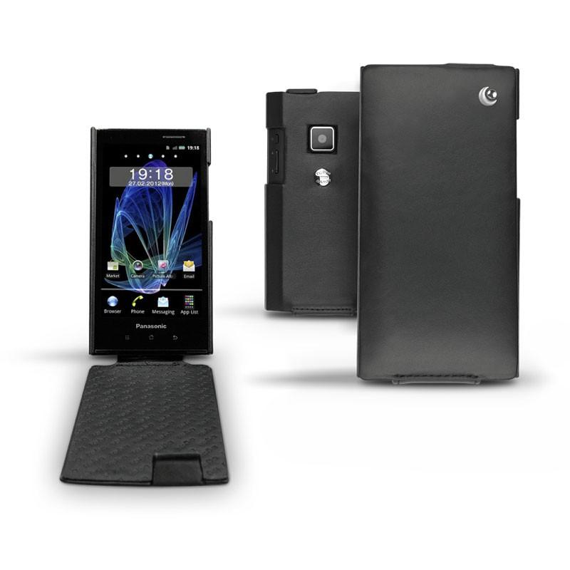 Lederschutzhülle Panasonic Eluga DL1  - Noir ( Nappa - Black ) 