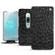 Custodia in pelle Sony Xperia XZ2 Premium - Autruche nero