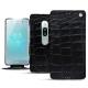 Housse cuir Sony Xperia XZ2 Premium - Crocodile nero
